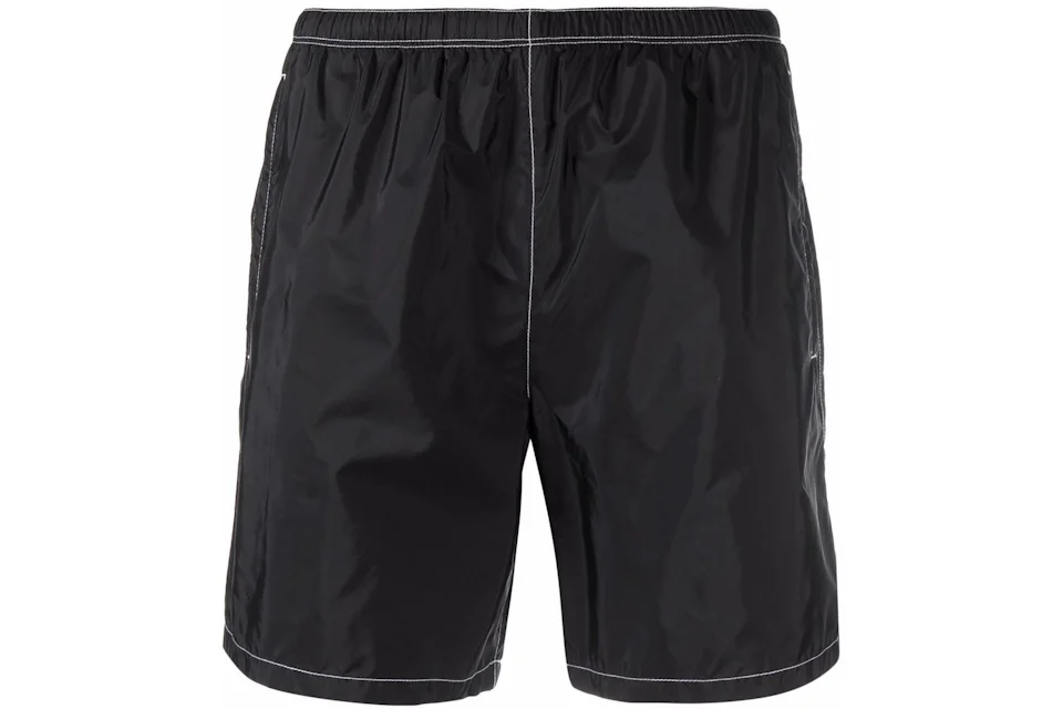 black swim shorts