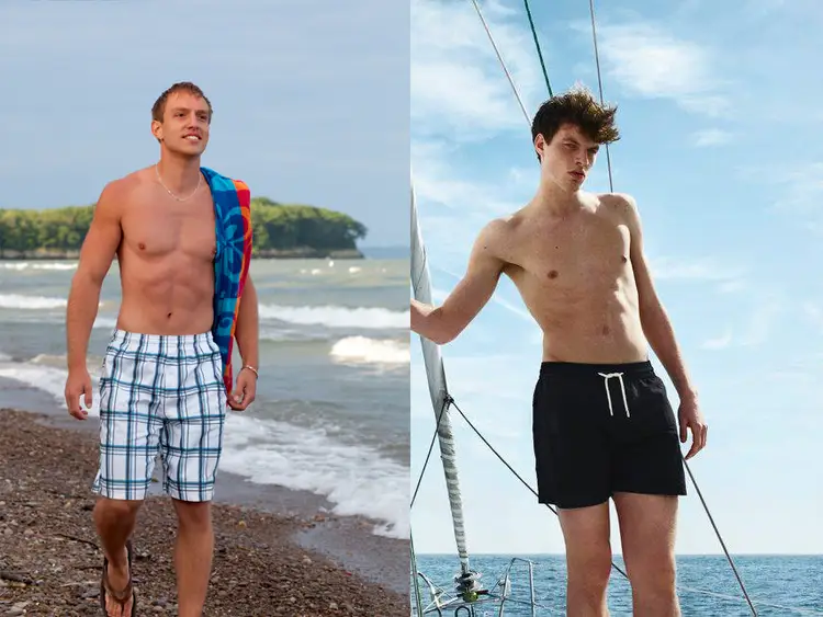 board shorts vs swim trunks