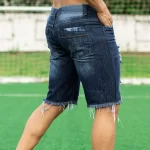 high waist denim shorts